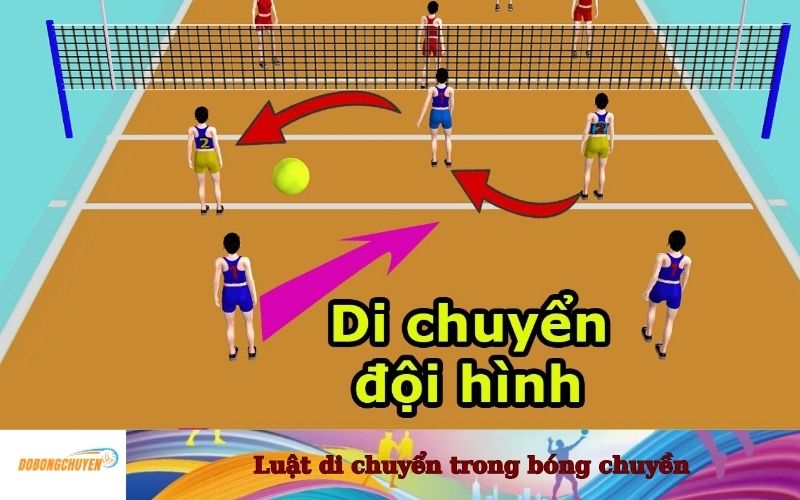 Luật di chuyển trong bóng chuyền